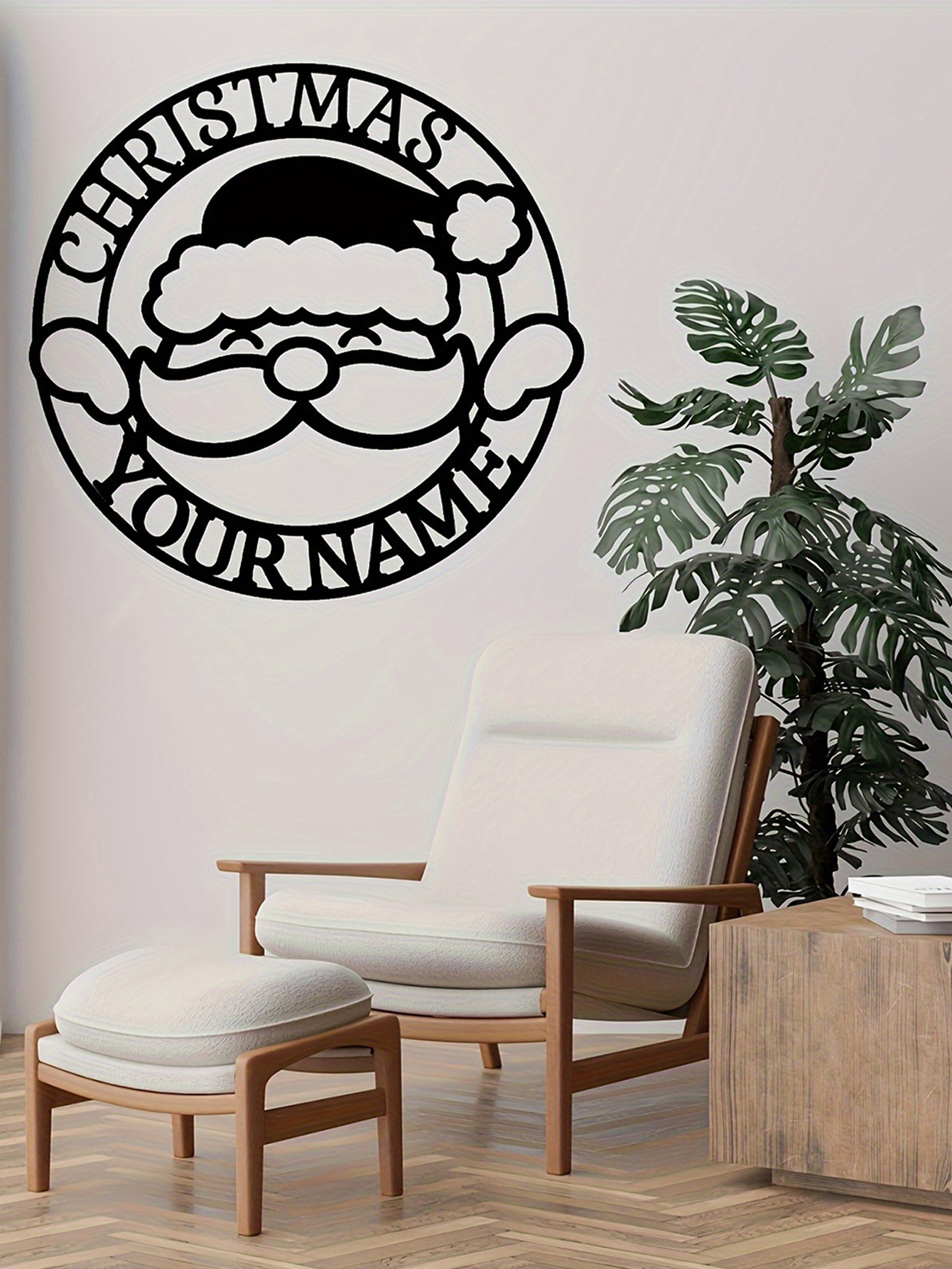 Santa Claus Christmas Wall Decoration Sign